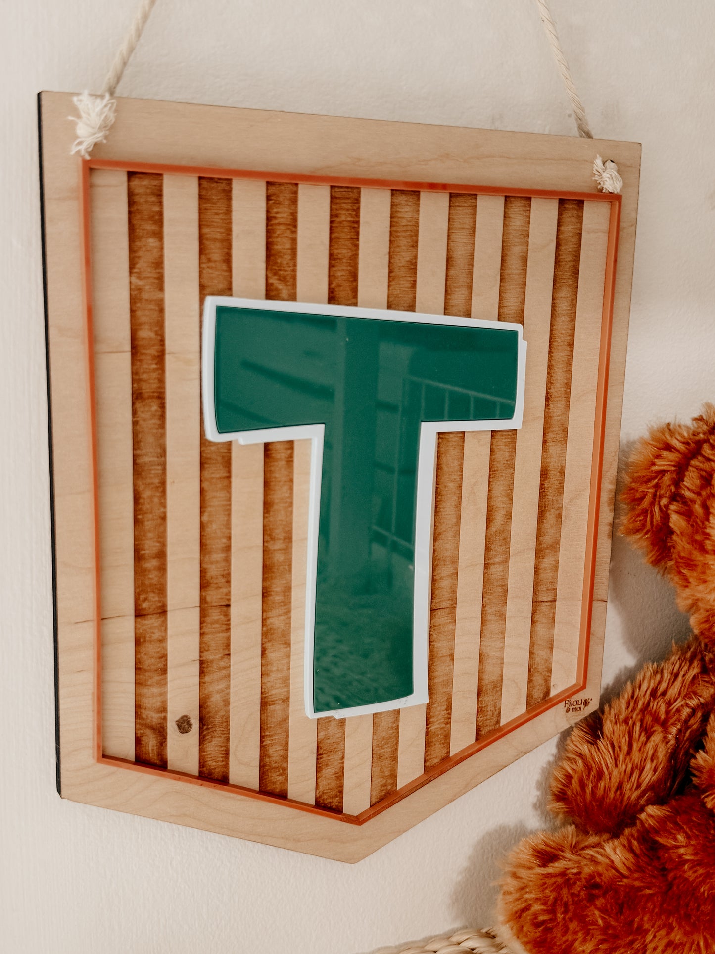 Fanion de chambre à lettre