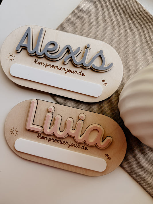 Affiche pour photos - mon premier jour de