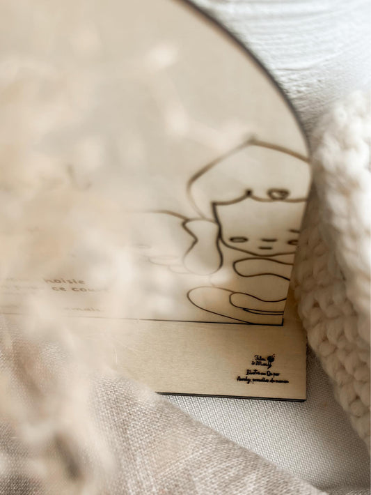 Affiche souvenir - bébé ange