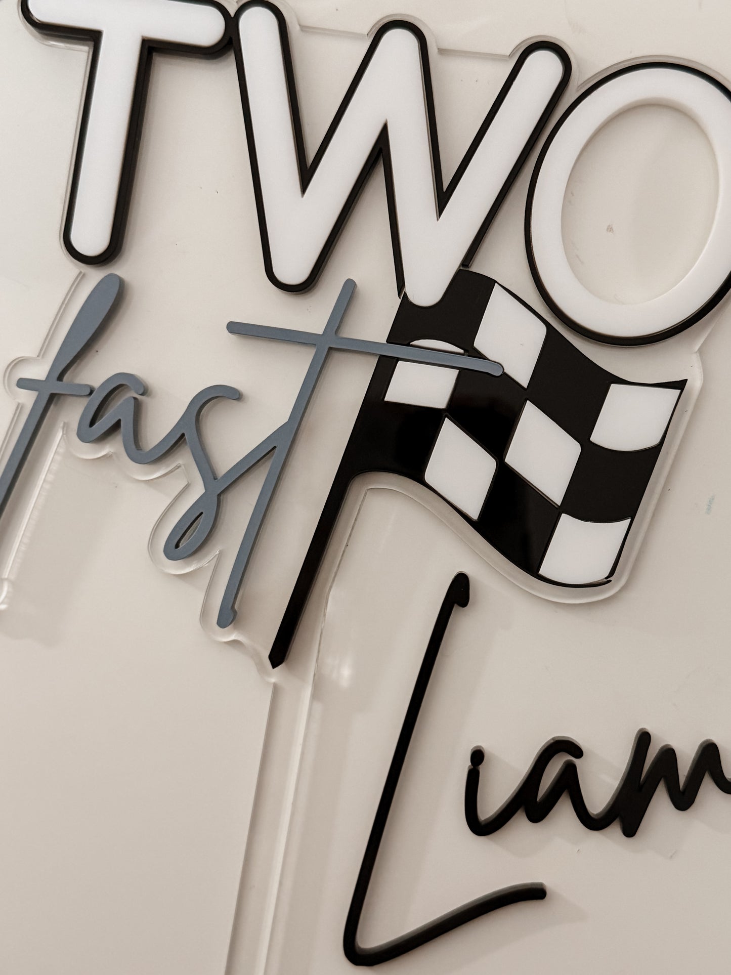 Cake topper personnalisé - Thématique two fast