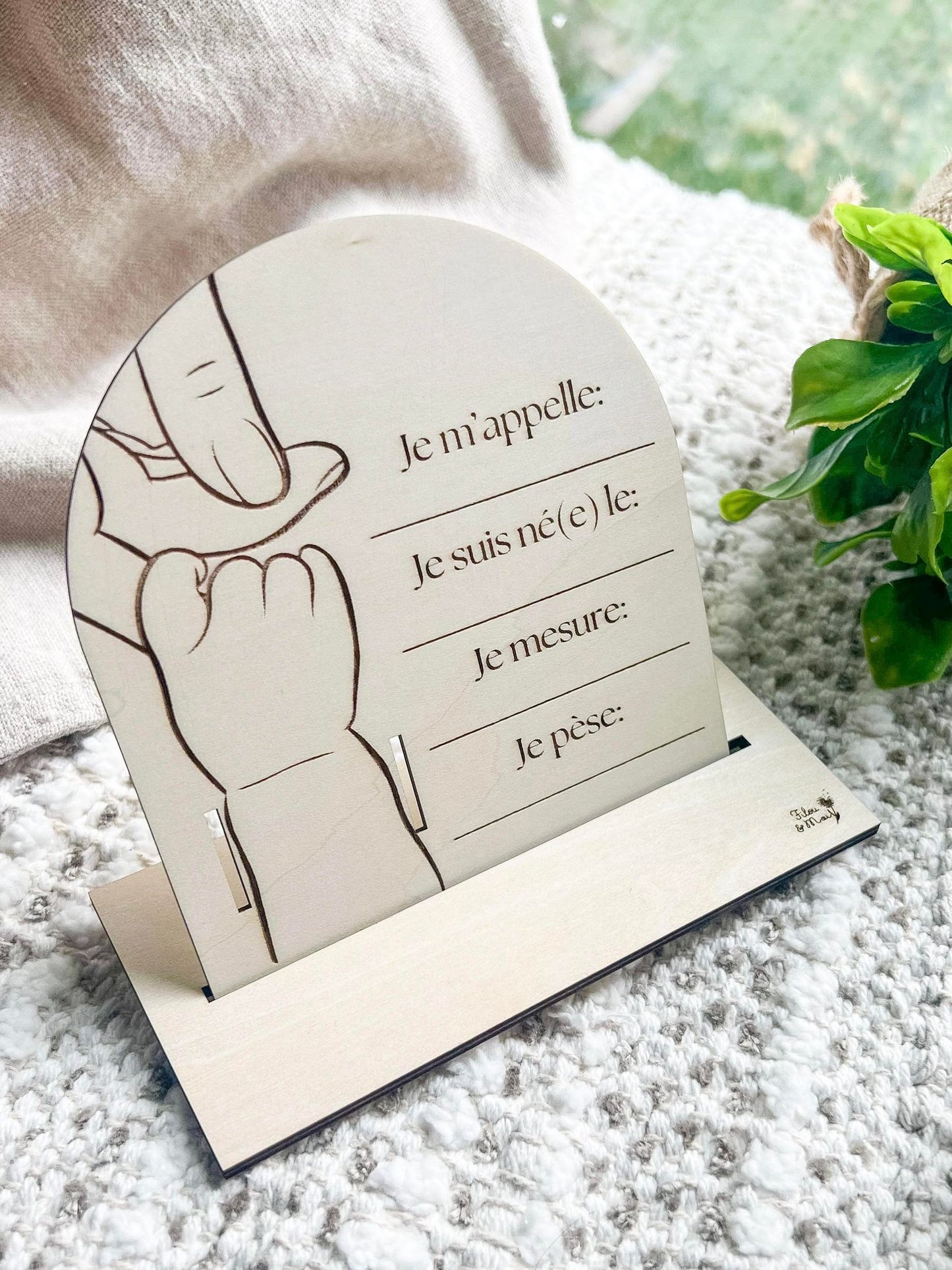 Support à pastille de naissance