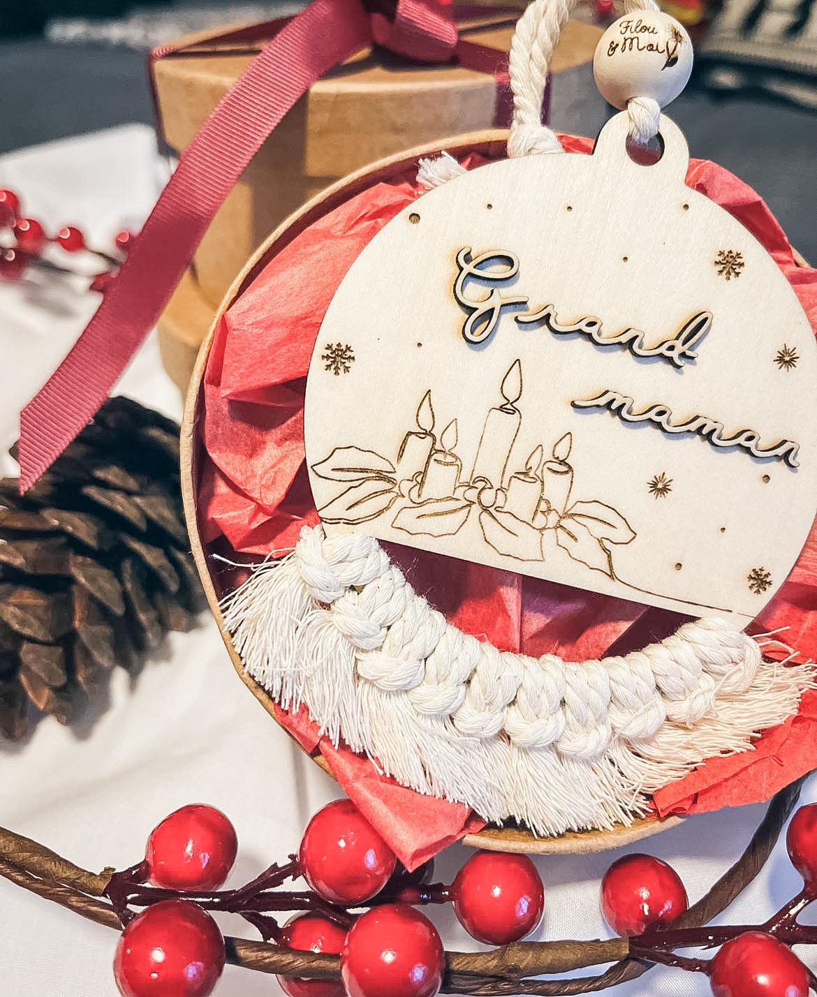 ornement de noël 2023 pour grand-maman