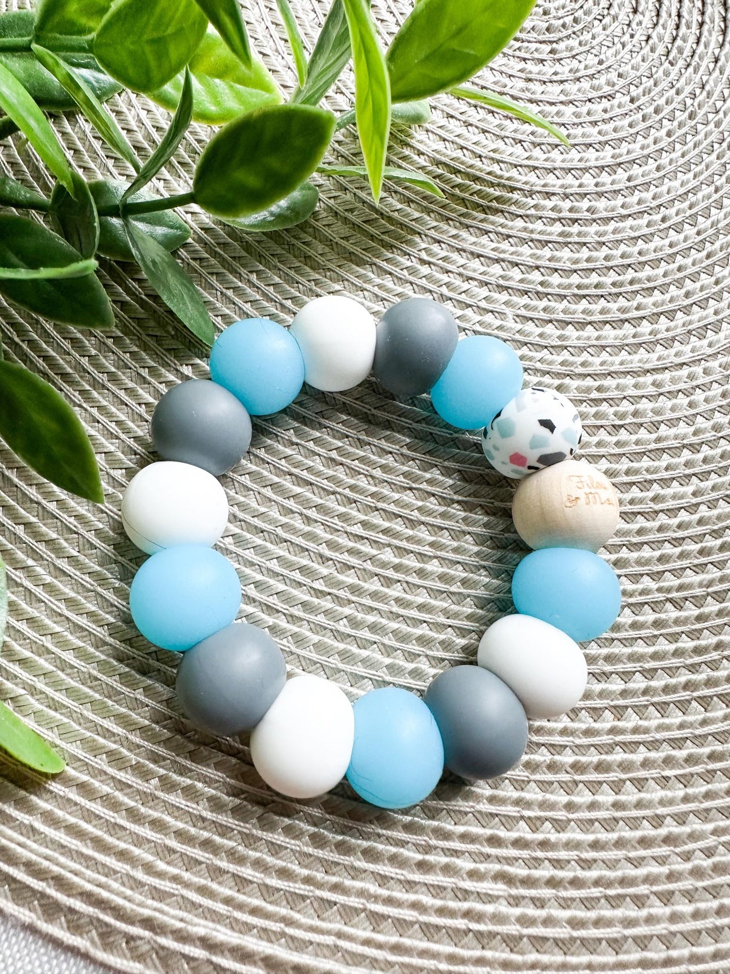 Bracelet enfant - pépites colorées - glow in the dark