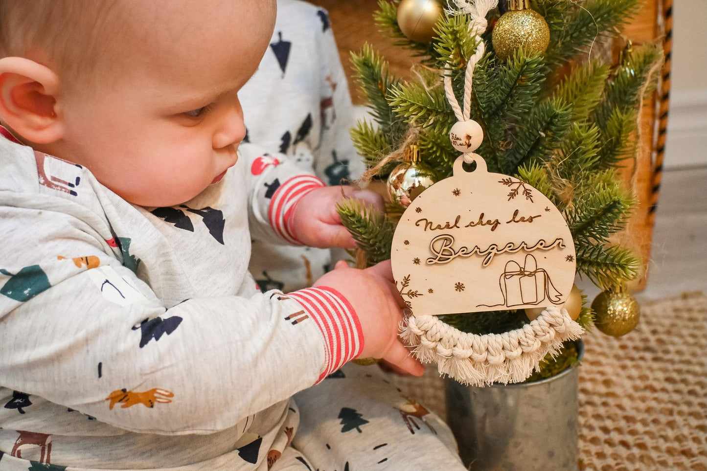 ornement de noël 2023 PERSONNALISABLE pour la famille
