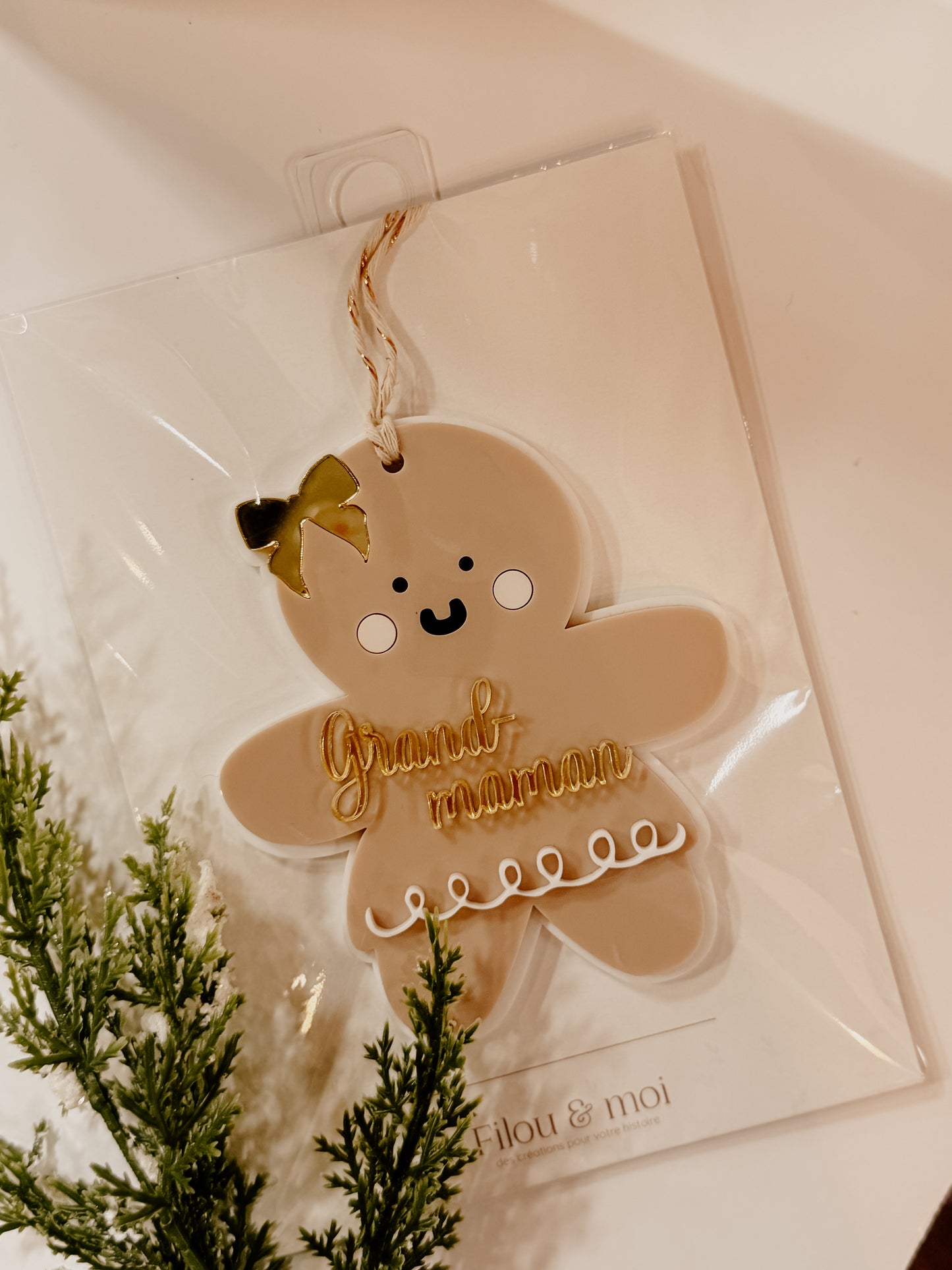 Ornement de Noël grand-maman - prêt à partir