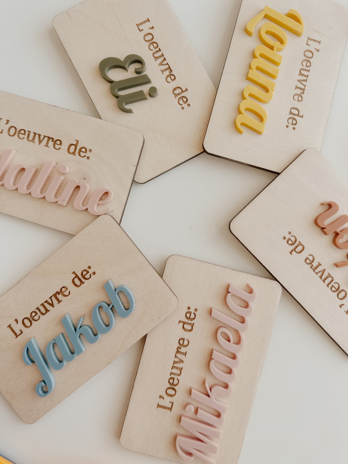 Aimant à frigidaire personnalisable - l'oeuvre de