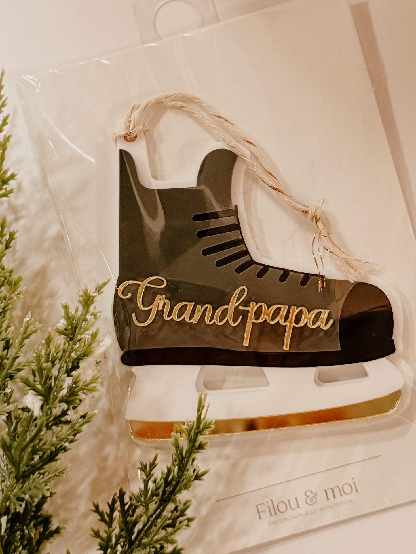 Ornement de Noël grand-papa - prêt à partir