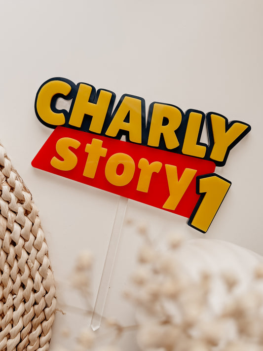 Cake topper personnalisé - Thématique jouets