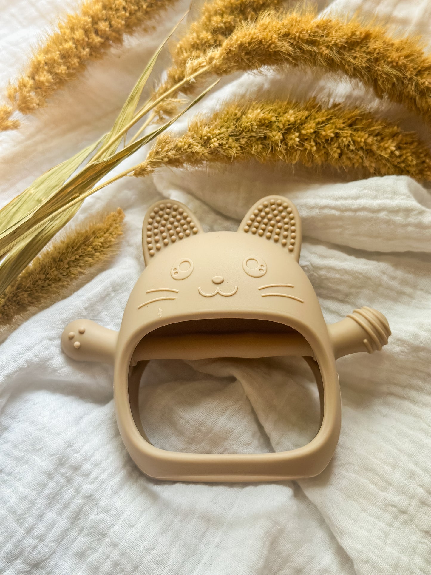 Jouet de dentition « mitaine » -chat