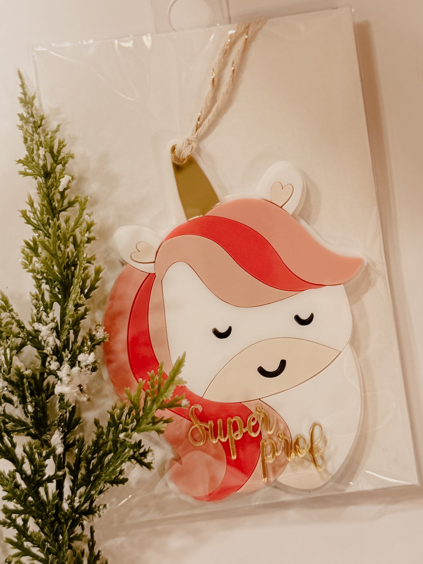 Ornement de Noël prof - prêt à partir