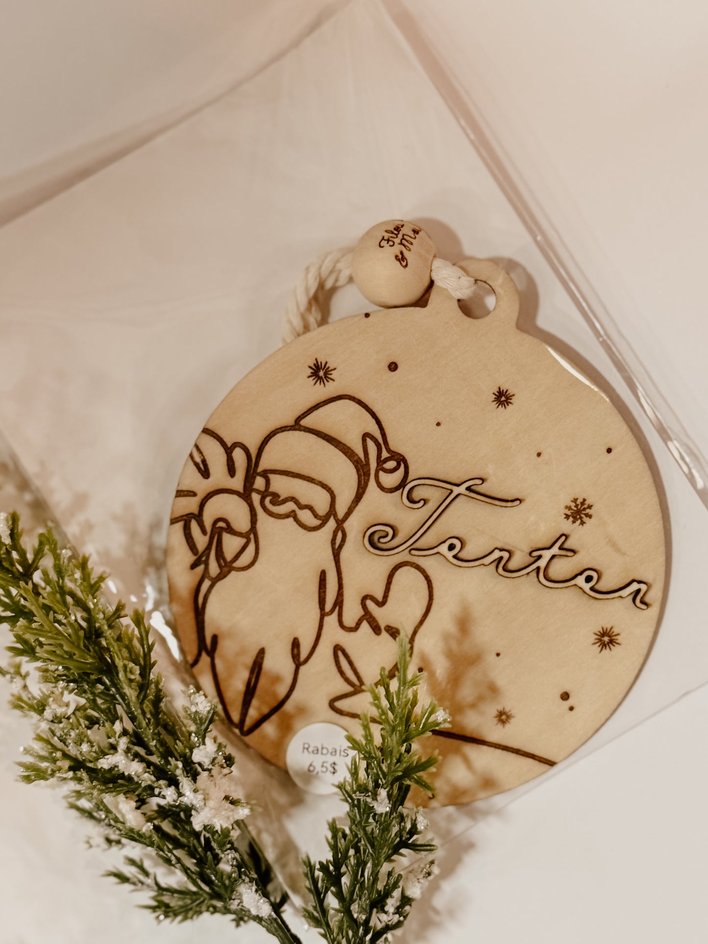 Ornement de Noël tonton - prêt à partir