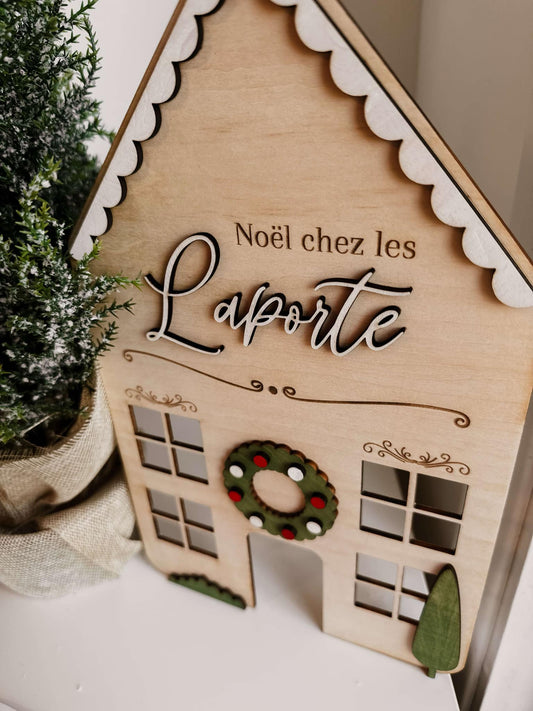 Affiche noël dans notre famille - collection de noël 2024