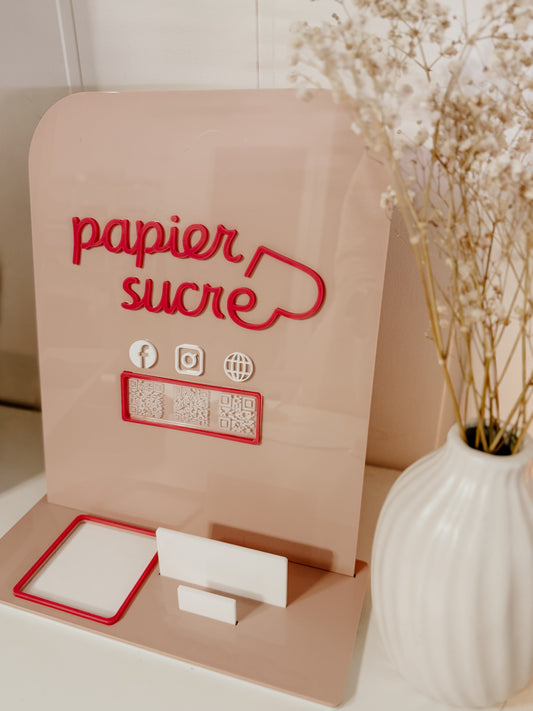 Station de paiement professionnelle - acrylique