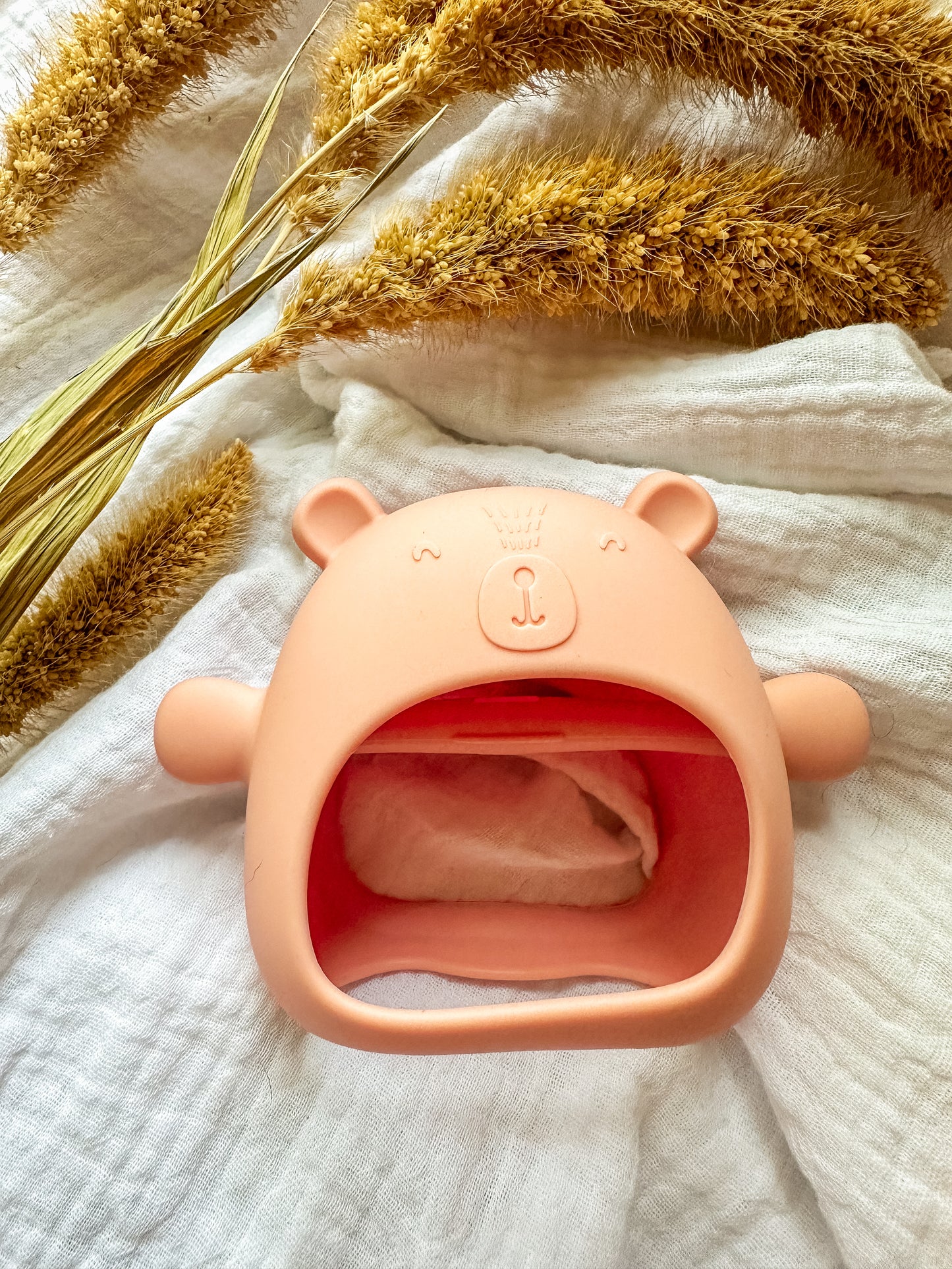 Jouet de dentition « mitaine » - ours