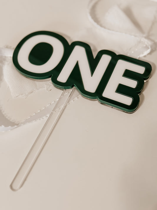 Cake topper ONE