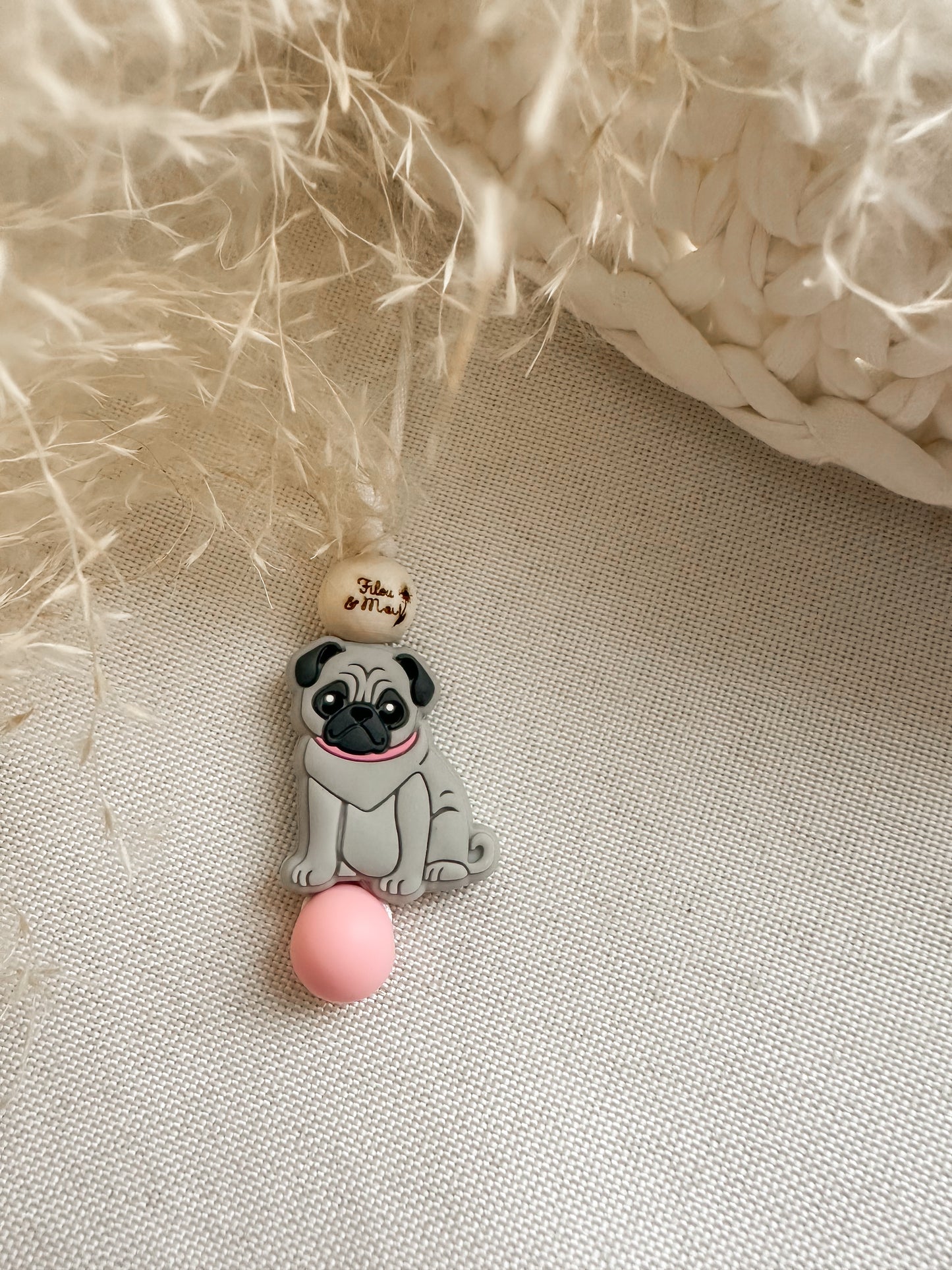 Ami zip - pug gris
