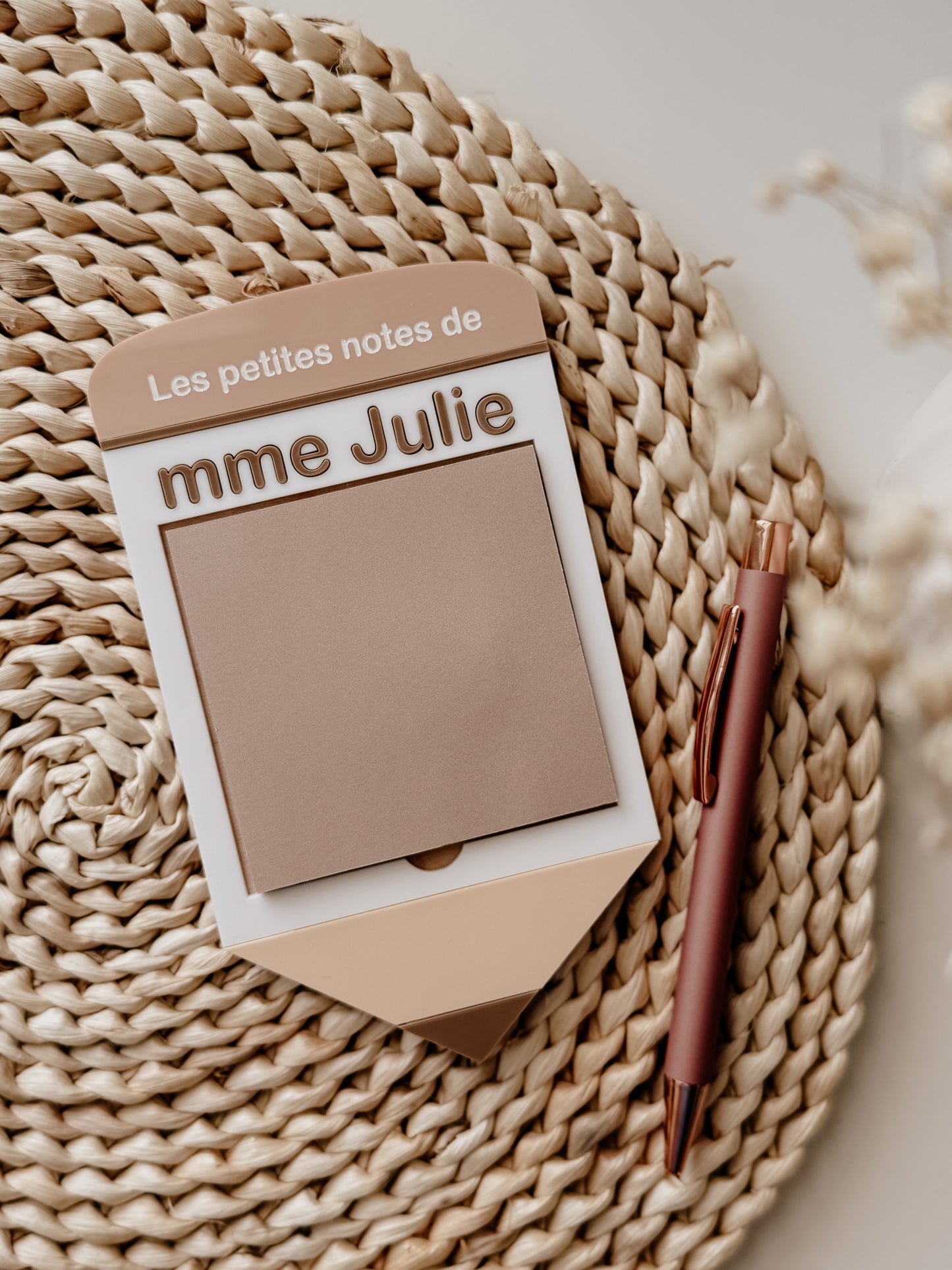 Support à post it - modèle crayon