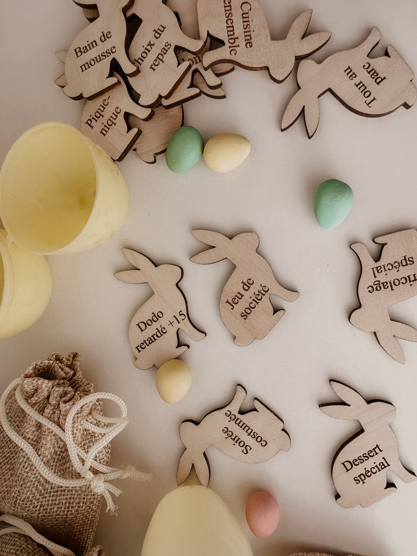 Affichettes privilèges pour la chasse aux cocos