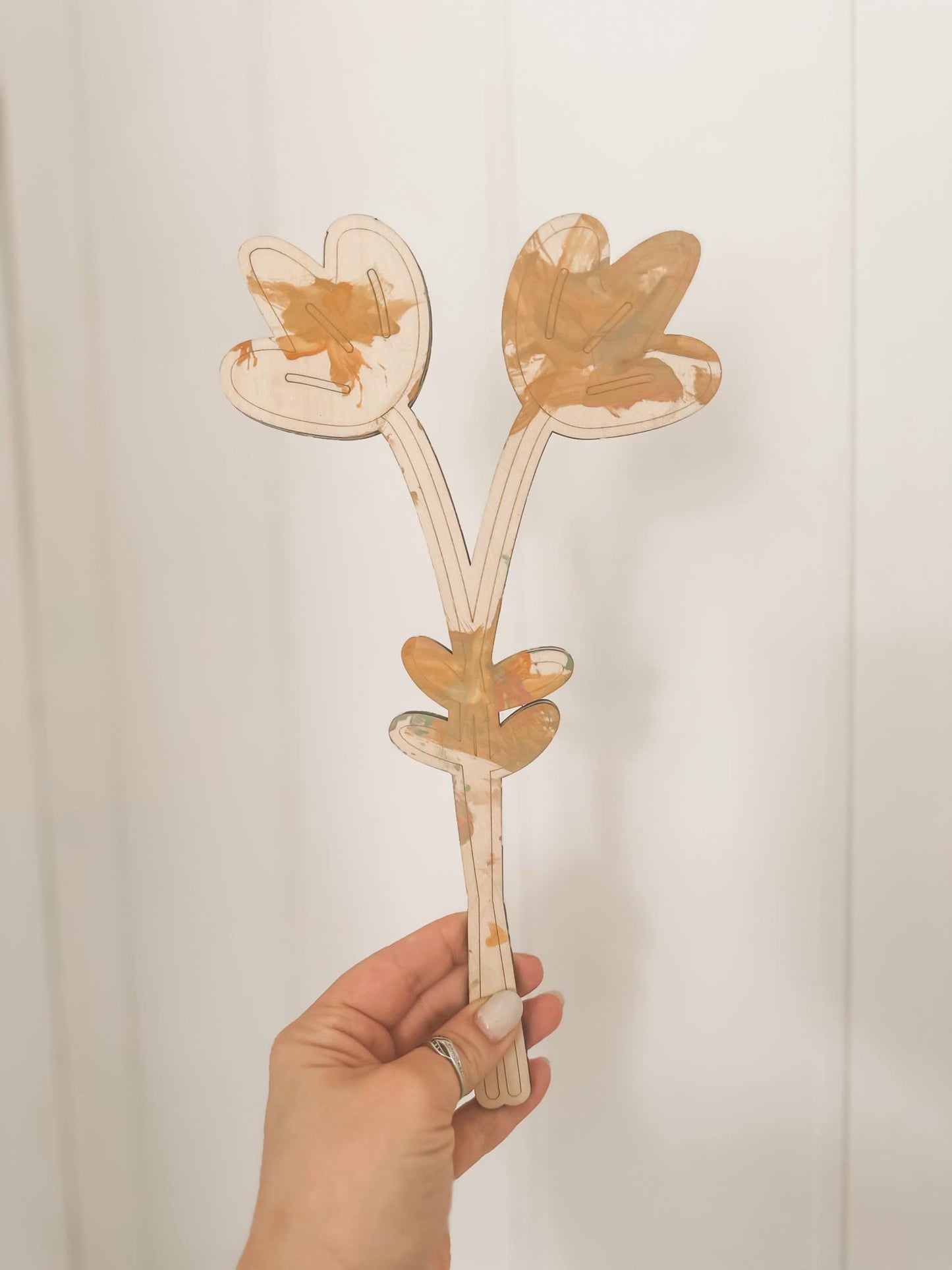 Duo de fleurs à peinturer