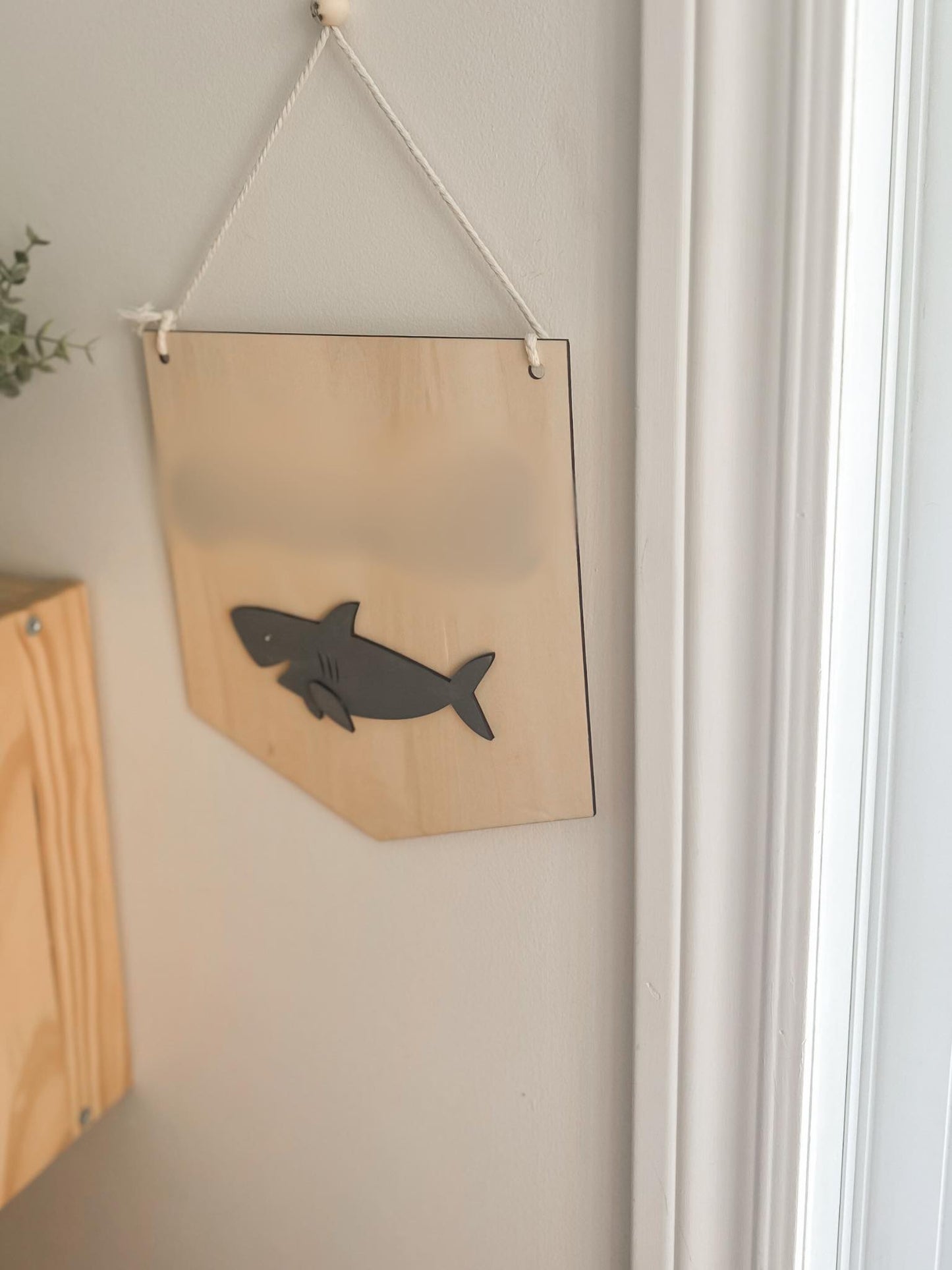 Bannière de chambre requin