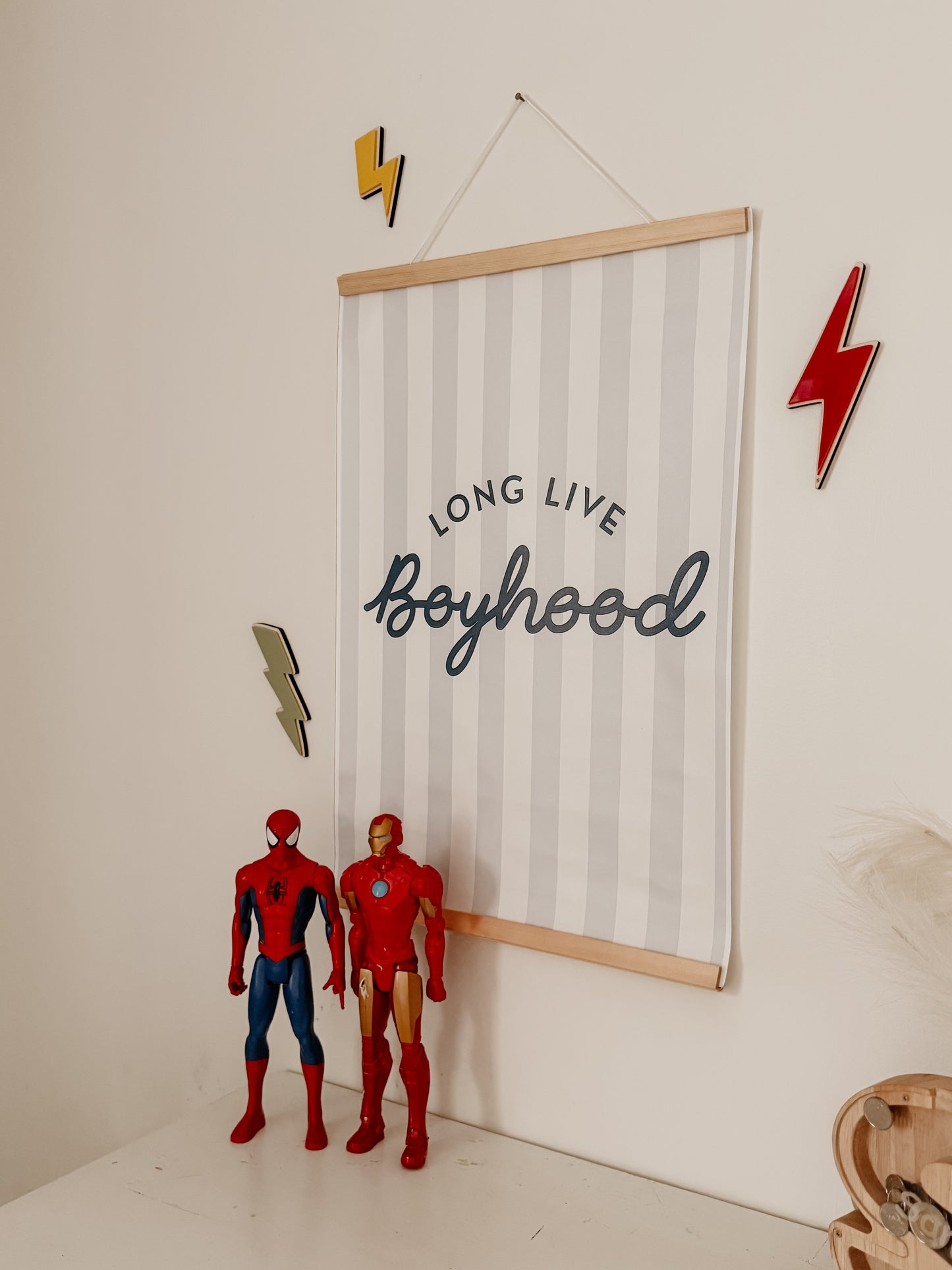Décoration murale pour les héros - éclairs