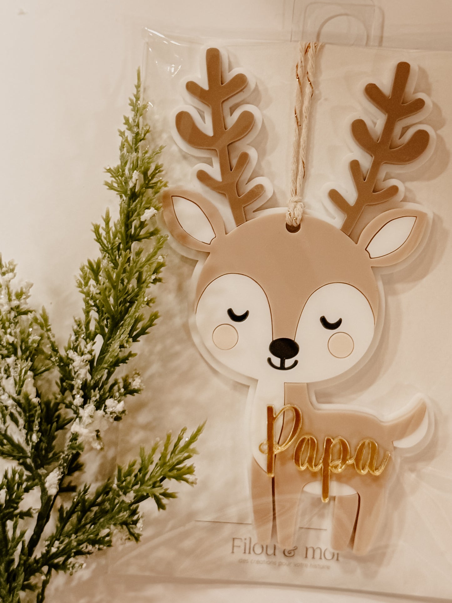 Ornement de Noël papa - prêt à partir