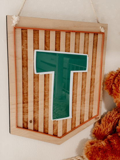 Fanion de chambre à lettre