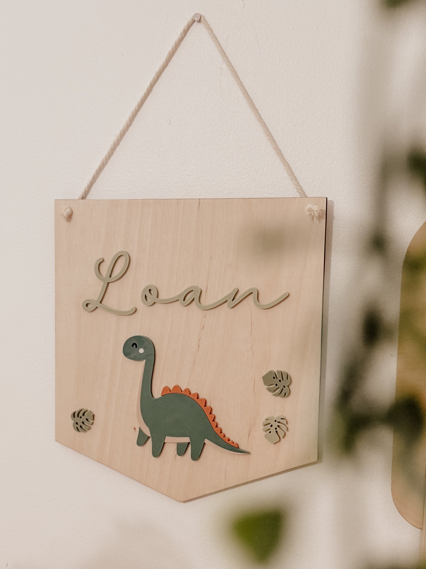 Bannière dinosaure - personnalisable