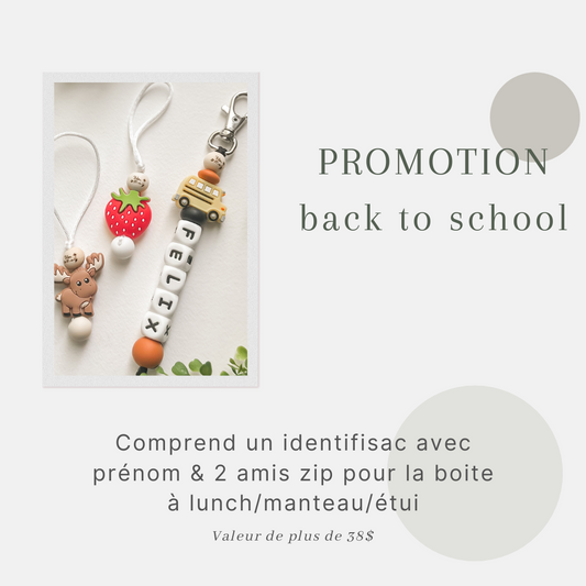 Promotion Back to school (PRÉCOMMANDE)