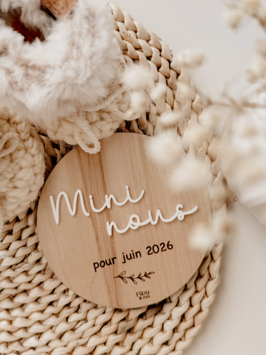 Annonce de grossesse - Mini nous 2026