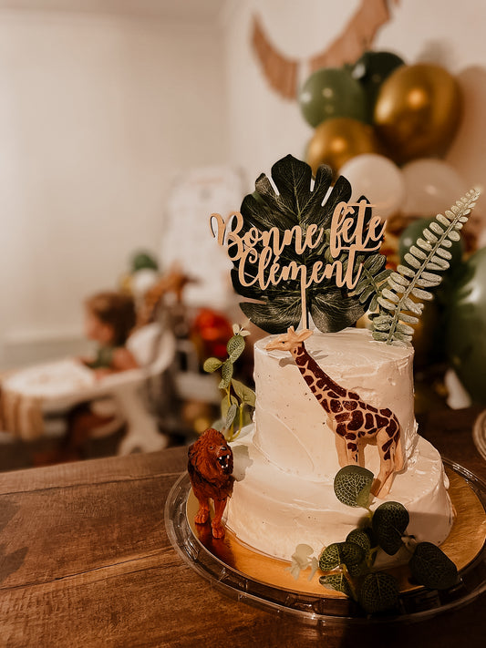 Cake topper « Bonne fête (prénom ) »