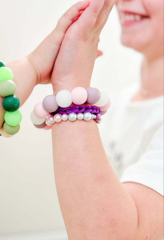 Bracelet enfant - monde de licornes - glow in the dark