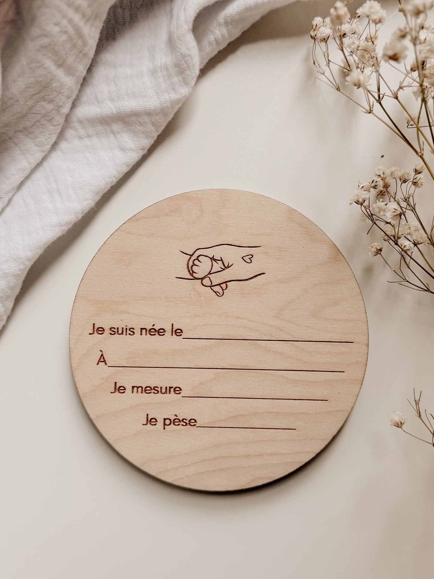 Affiche de naissance - personnalisée/recto verso