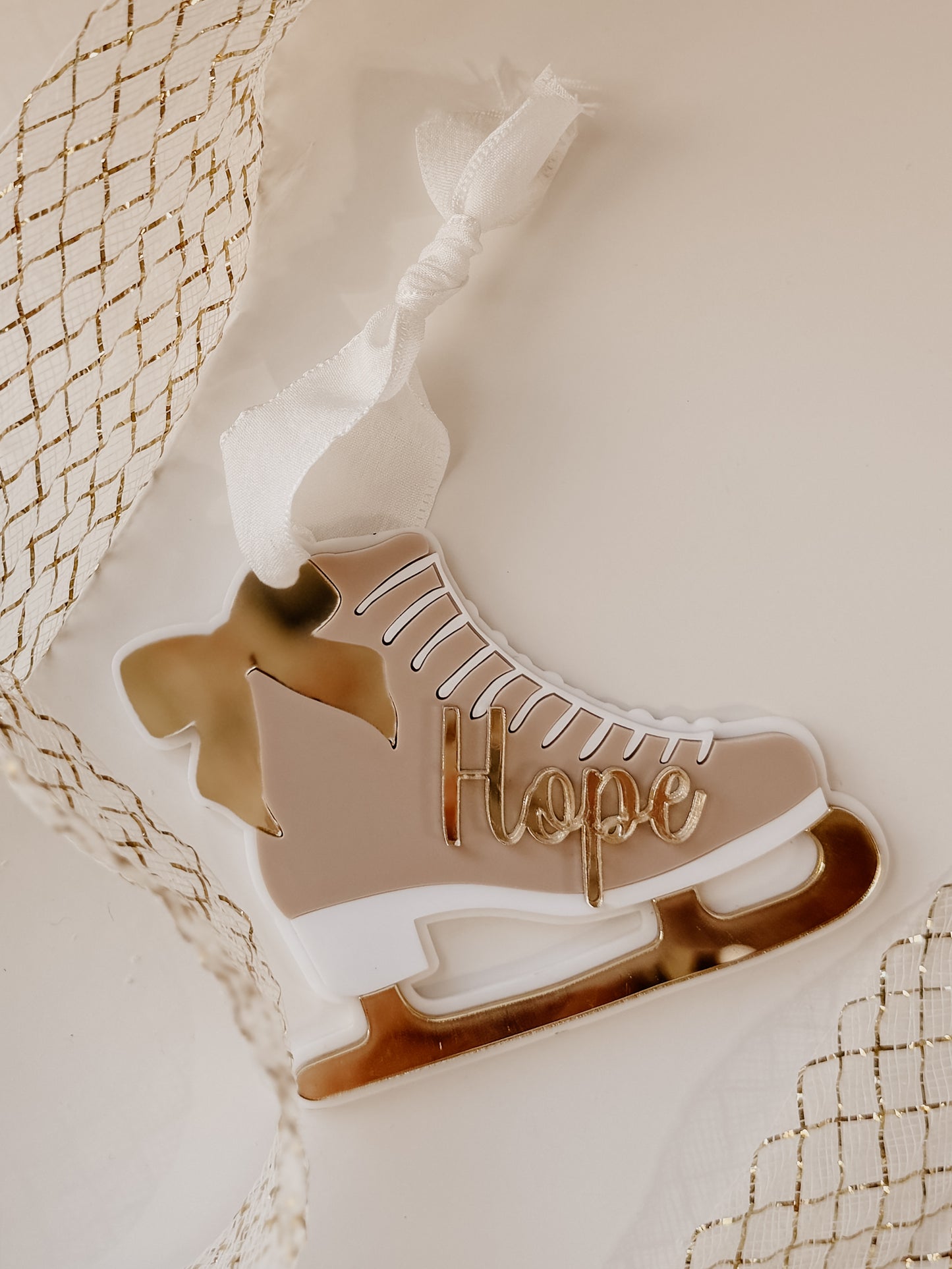 Ornement de Noël patinage artistique - personnalisable