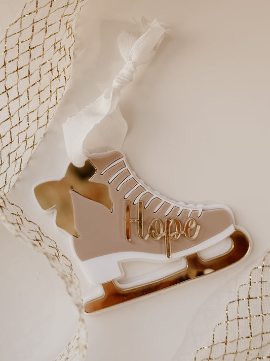 Ornement de Noël patinage artistique - personnalisable