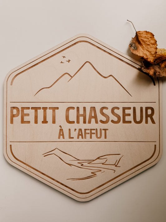 Affiche petit chasseur à l'affut