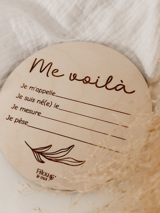 Affiche de naissance, Me voilà