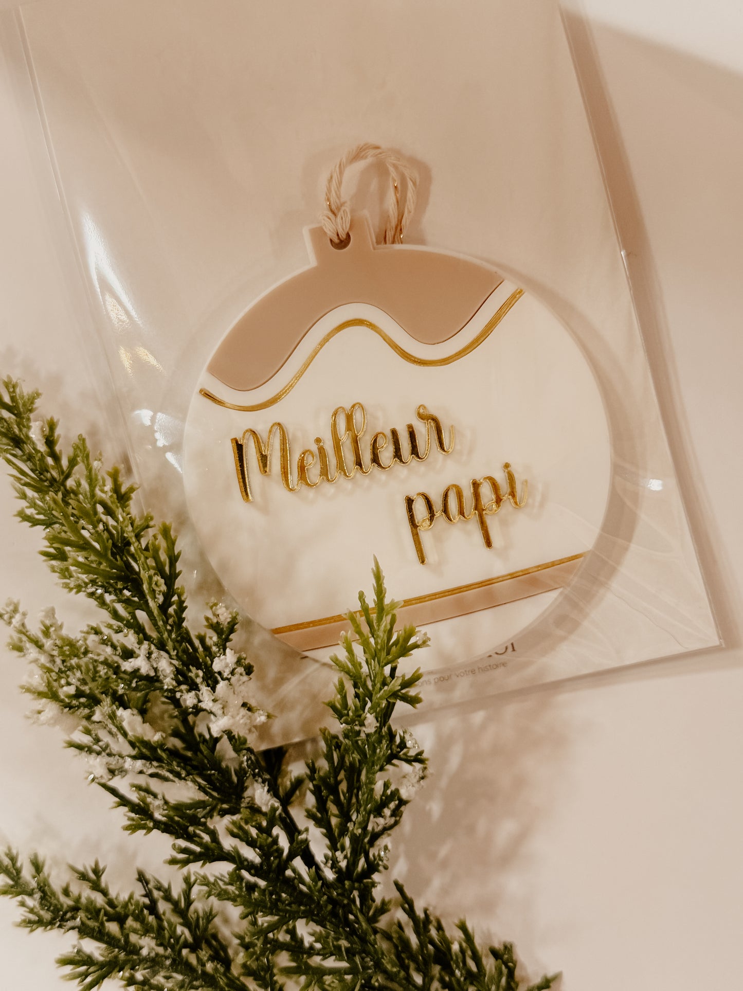 Ornement de Noël papi - prêt à partir