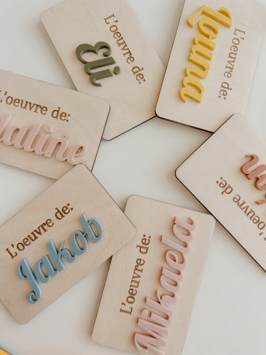 Aimant à frigidaire personnalisable - l'oeuvre de