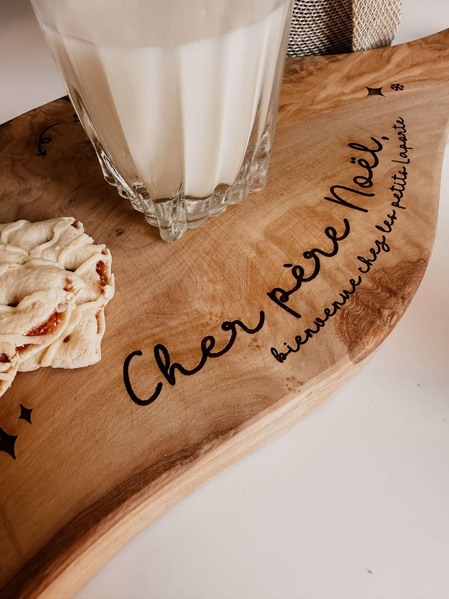 Planche à biscuits pour le père Noël