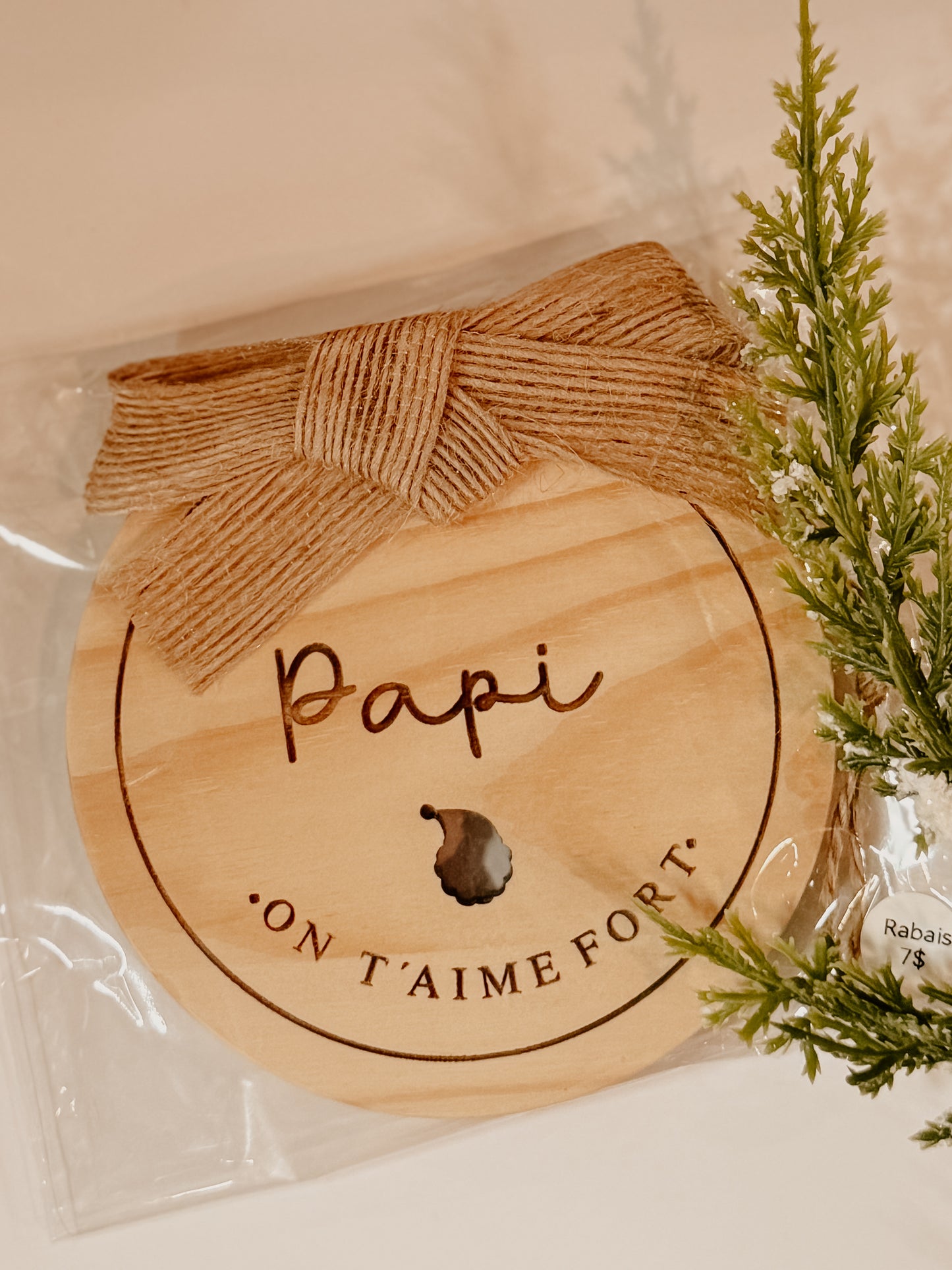 Ornement de Noël papi - prêt à partir