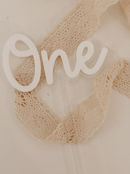 Cake topper one