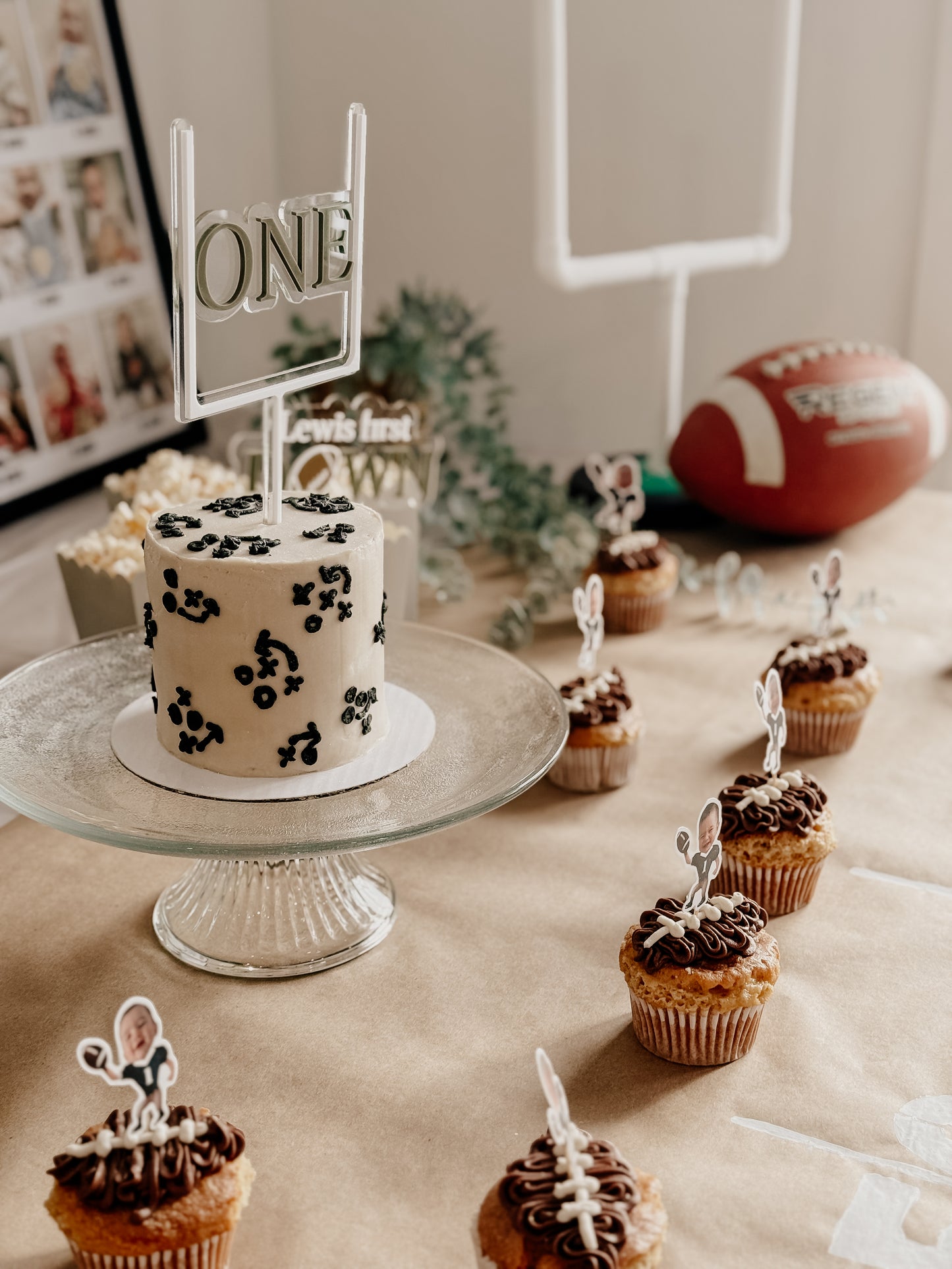 Cake topper - football