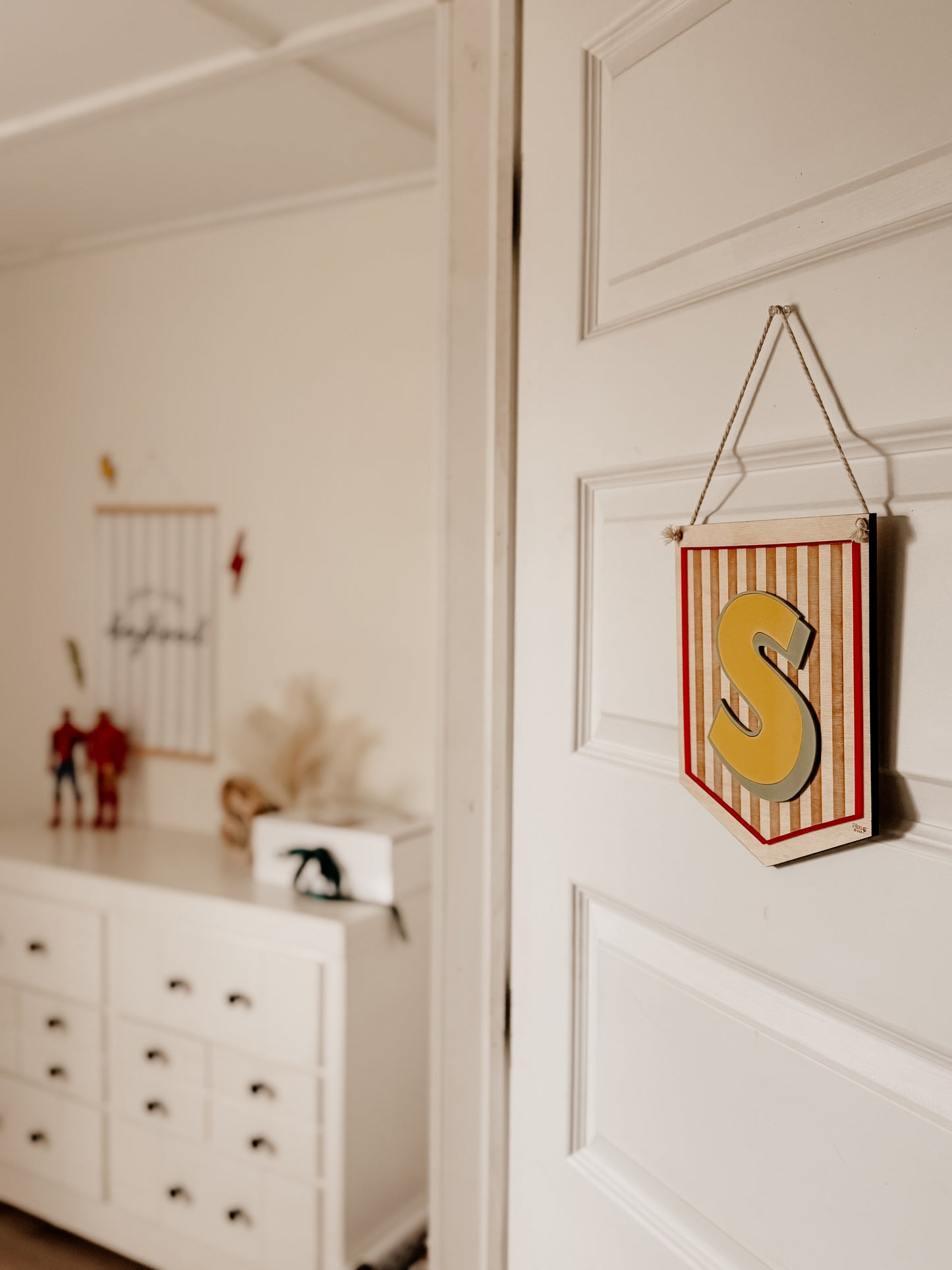 Fanion de chambre à lettre