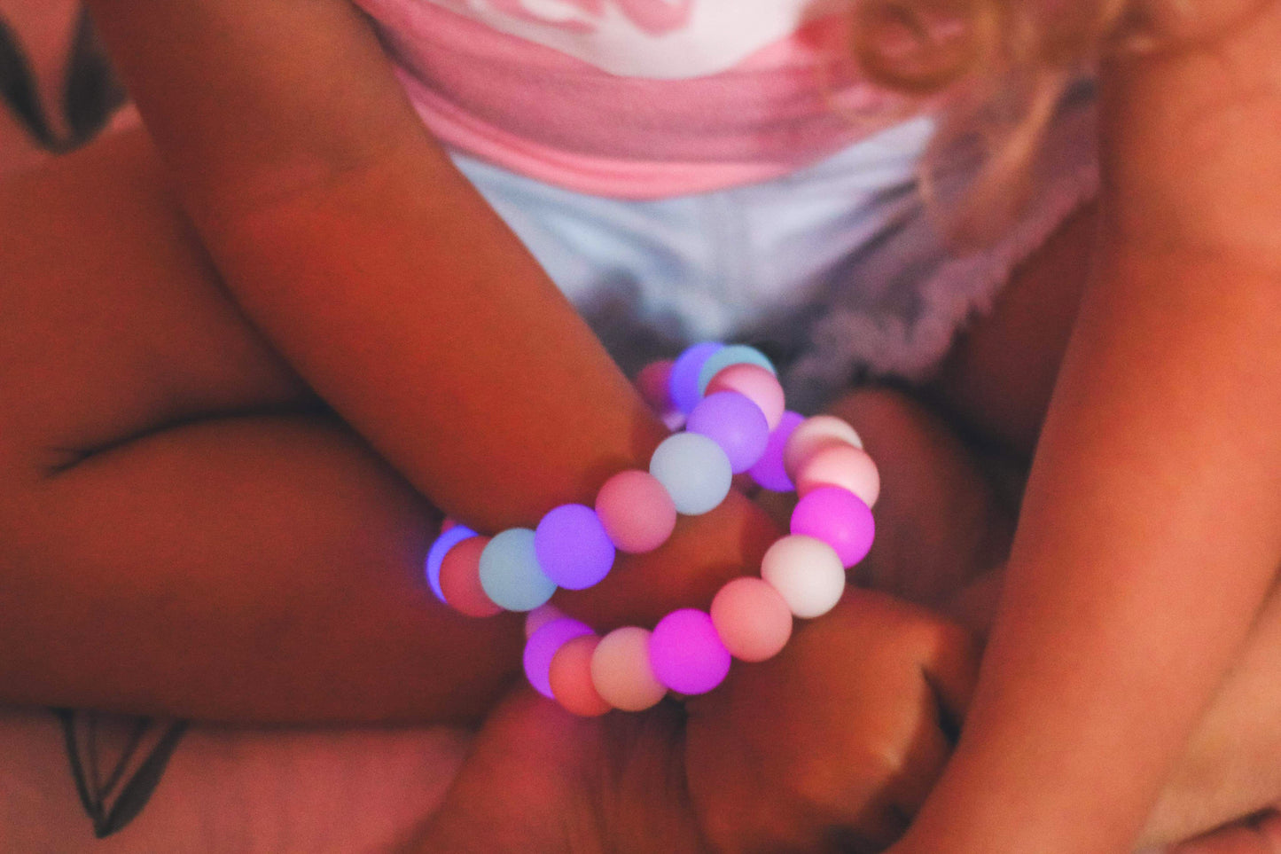 Bracelet enfant - licorne d'amour - Glow in the dark