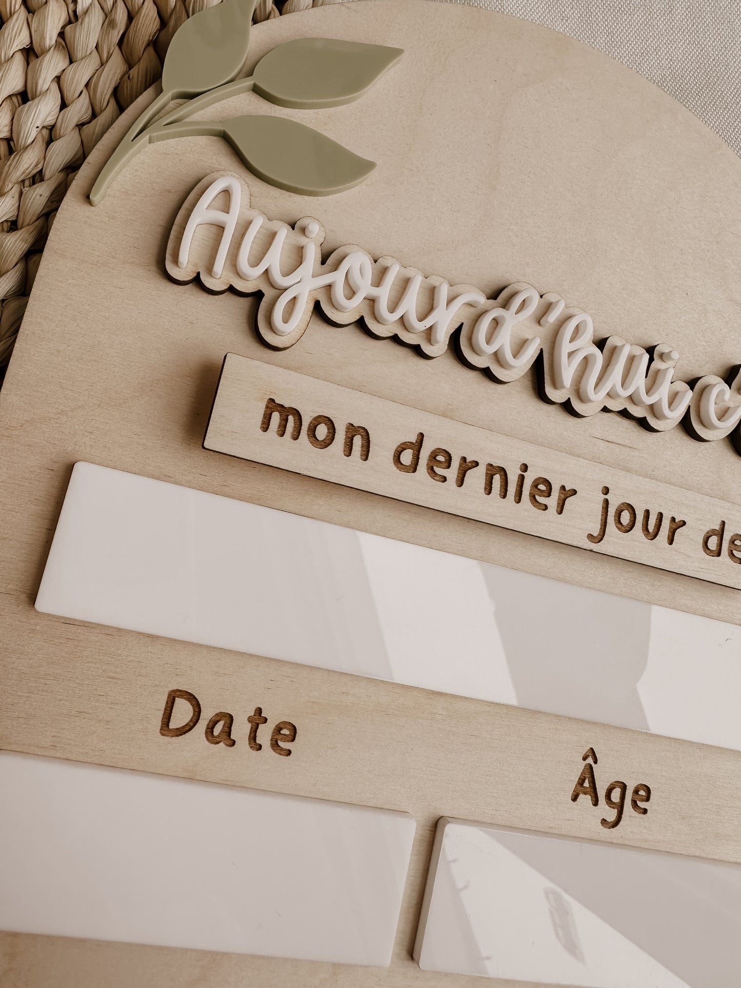 Affiche pour photos - mon premier & dernier jour de