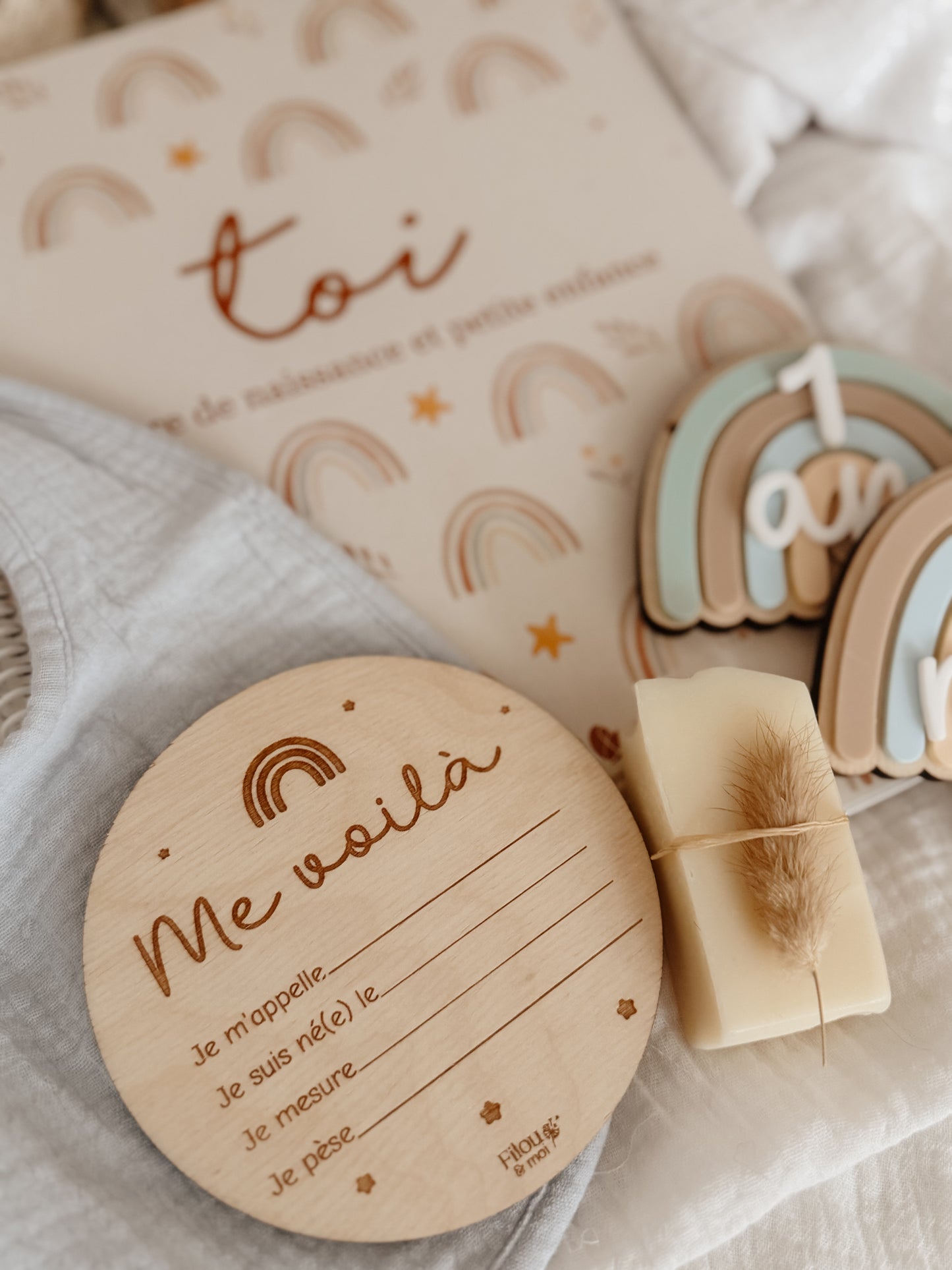 Ensemble de naissance complet - arc-en-ciel