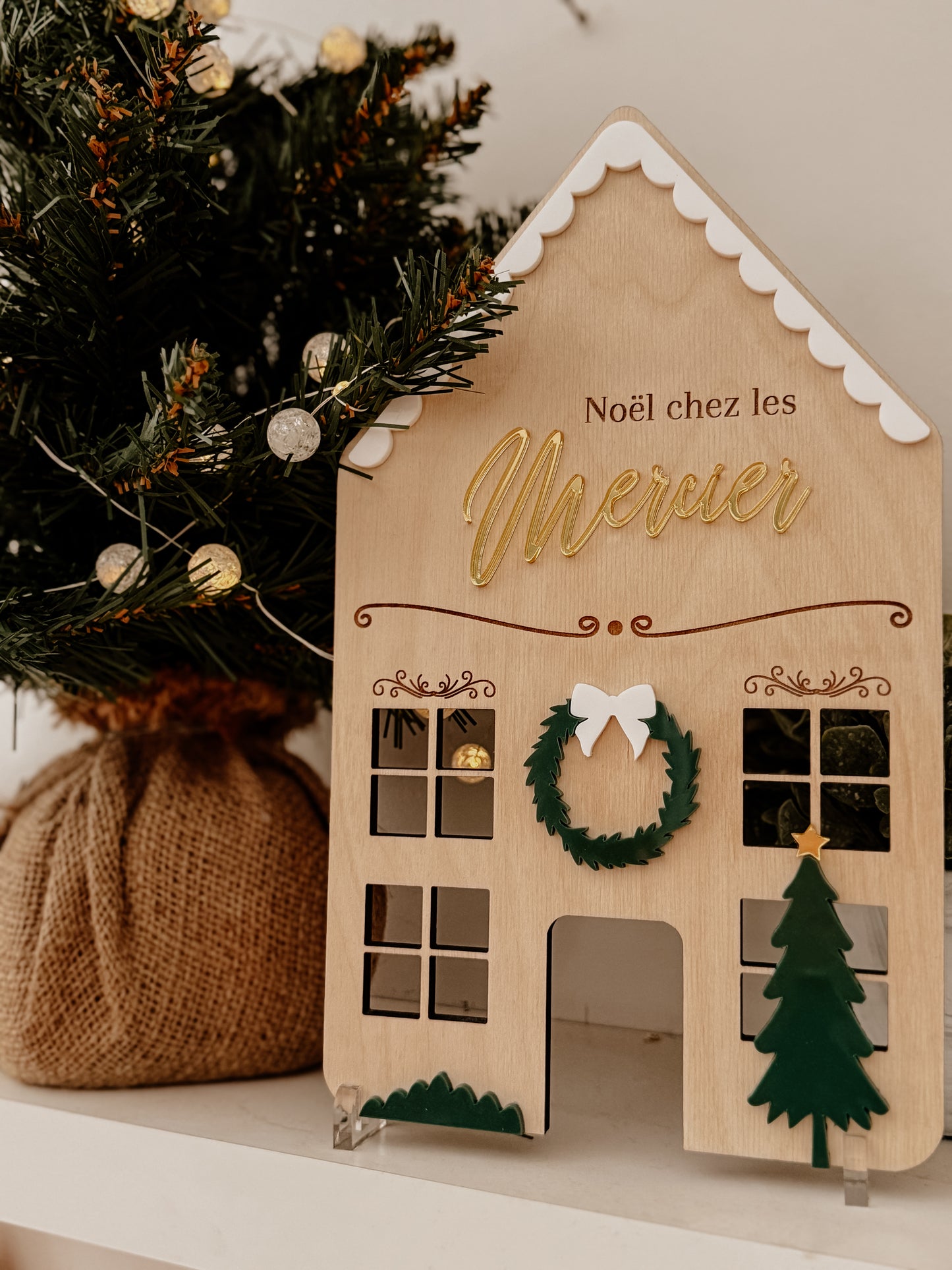 Affiche noël  dans notre famille - collection de noël  2024