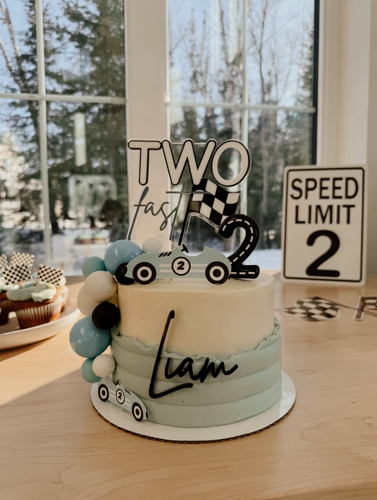 Cake topper personnalisé - Thématique two fast