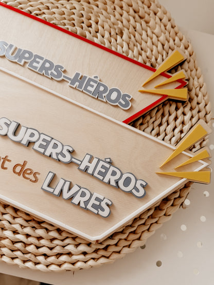Les supers-héros lisent des livres